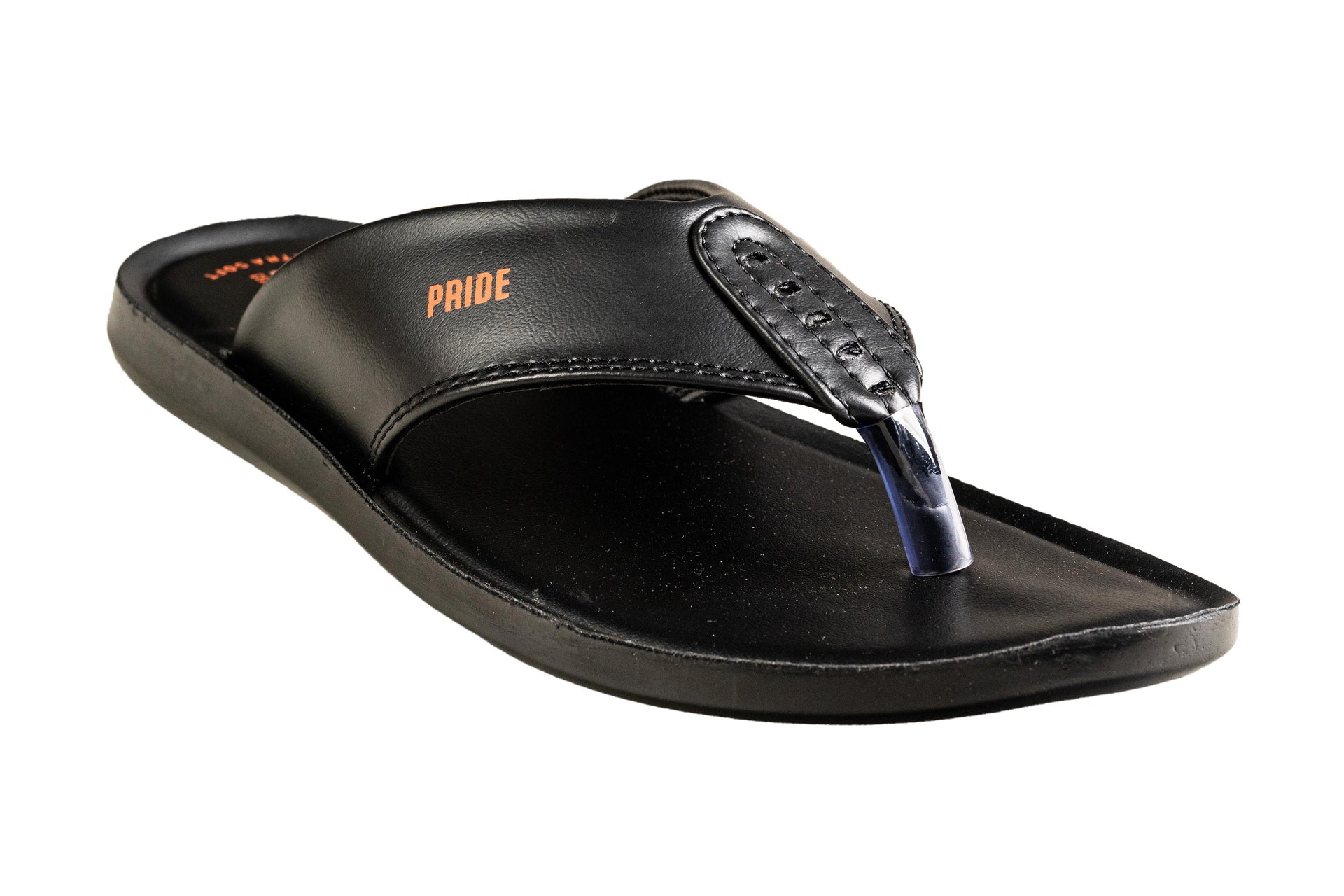 VKC Pride Gents Black Chappal PU – Titas Footwear