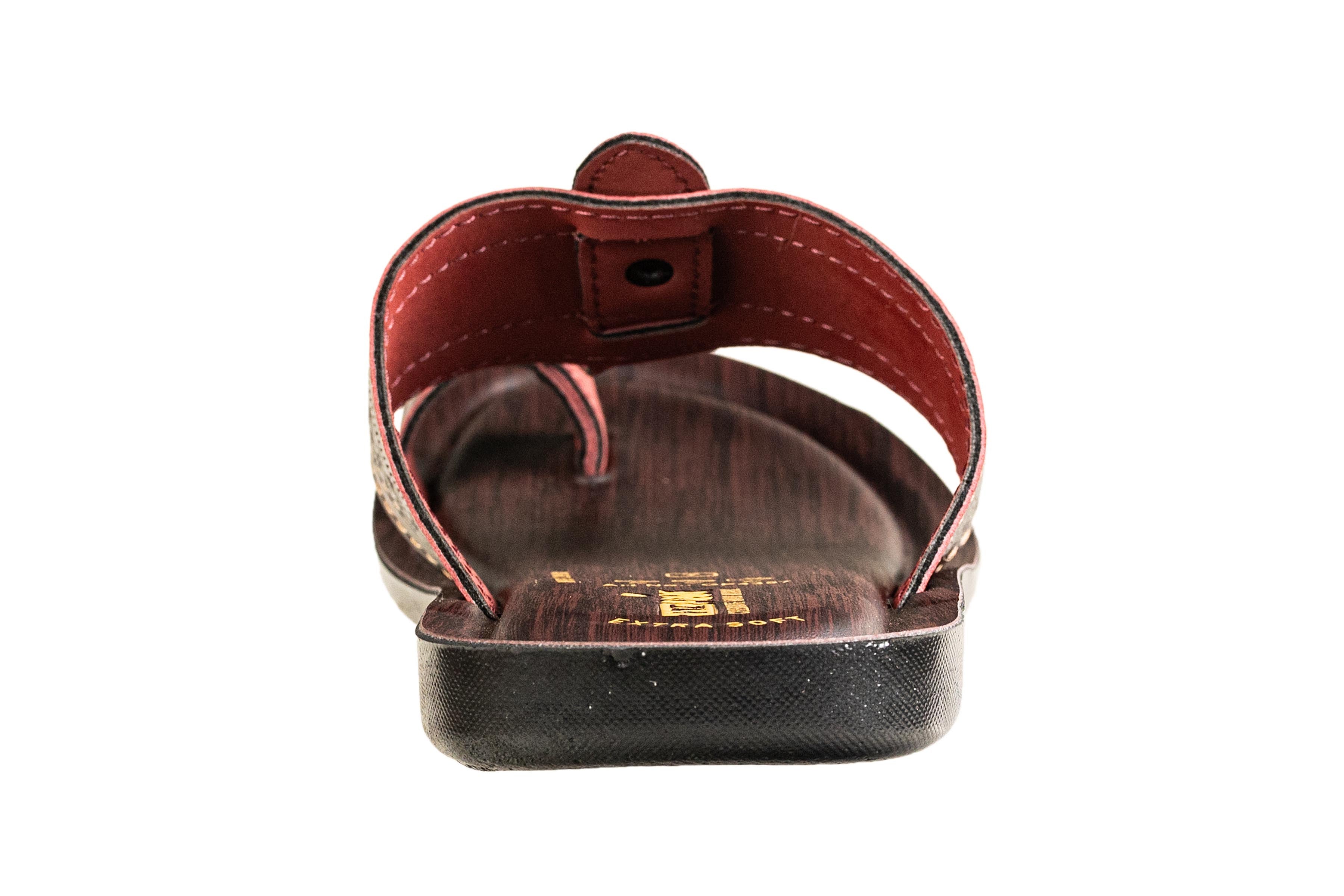 VKC Pride Gents Brown Chappal PU – Titas Footwear