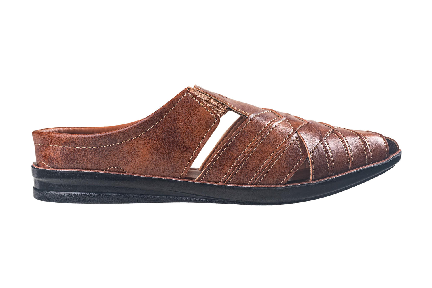 VKC Pride Gents Tan Chappal PU