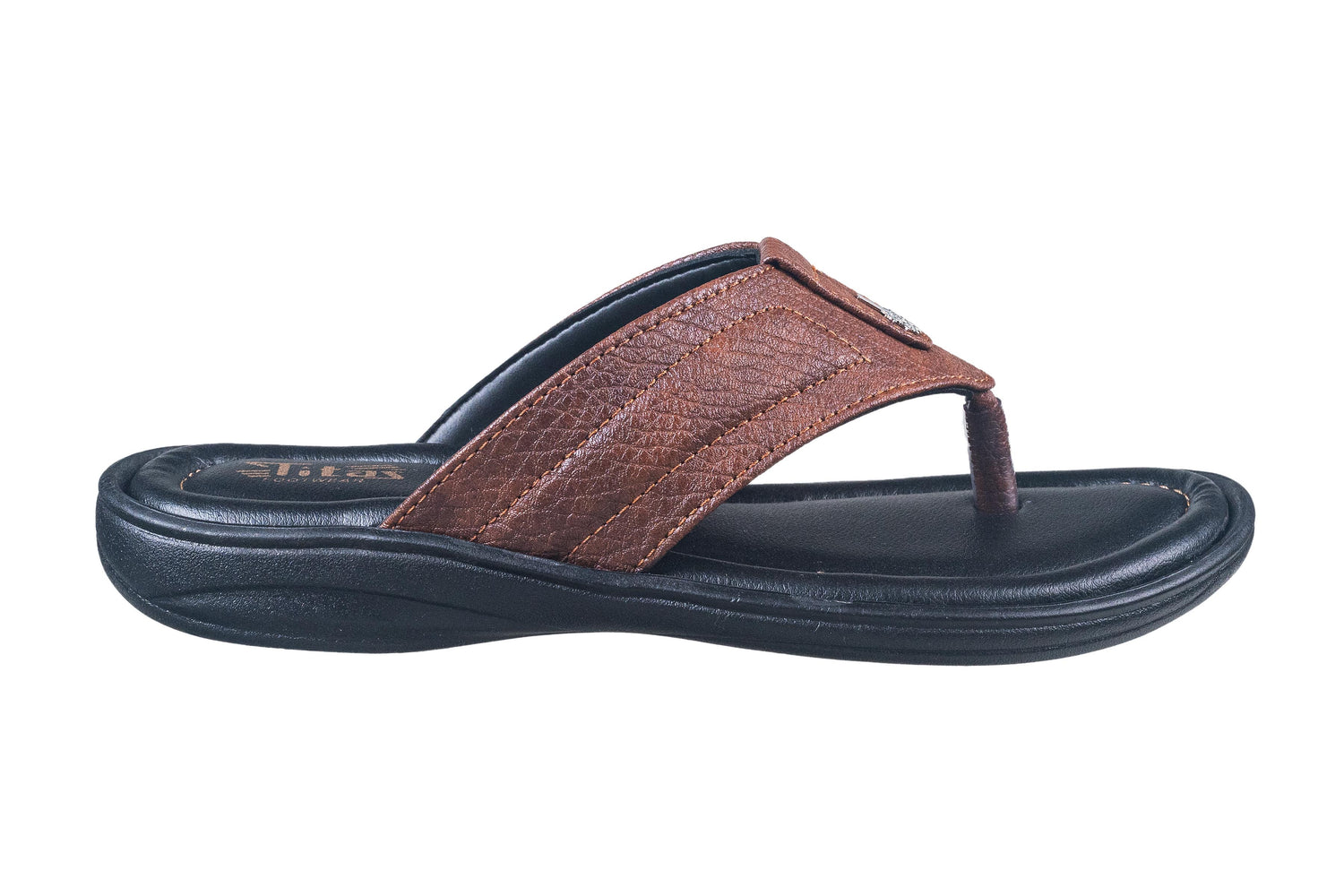 Titas Gents Tan Chappal