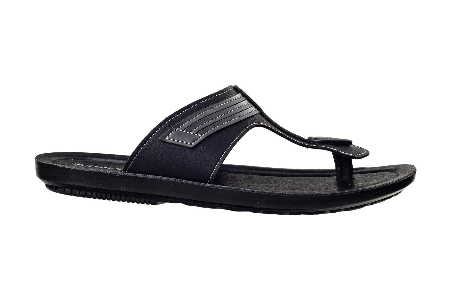 Inblu Gents Black Chappal PU