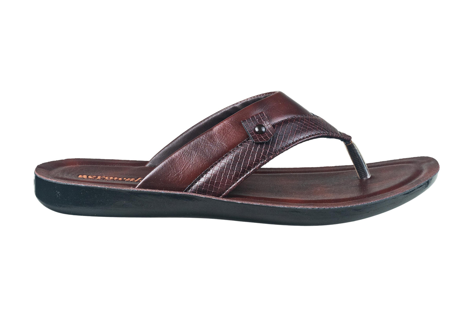 Aerowalk Gents Brown Chappal PU