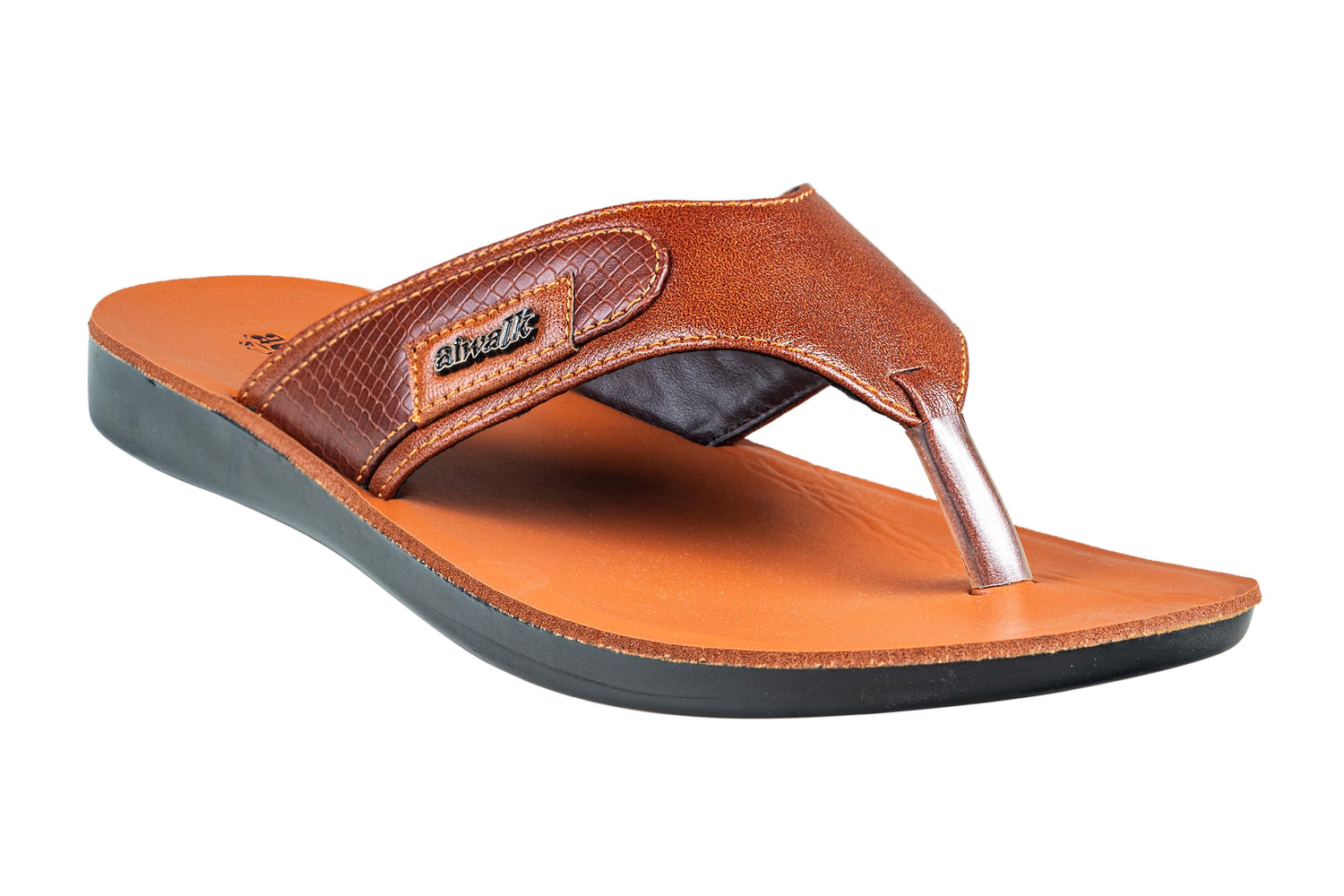 Aerowalk Gents Tan Chappal PU (Gs Pu C Nx 35)
