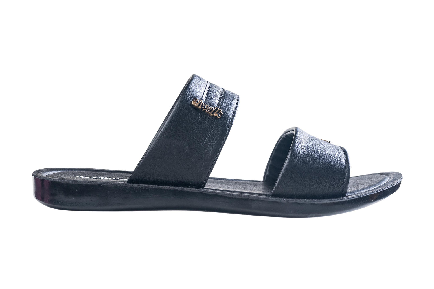 Aerowalk Gents Black Chappal PU