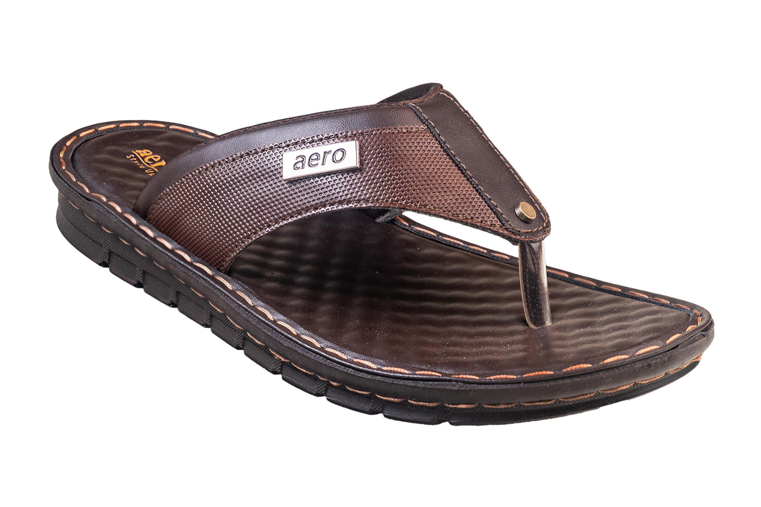 Aerowalk Gents Brown Chappal PU (Gs Pu C Sf 16 A)