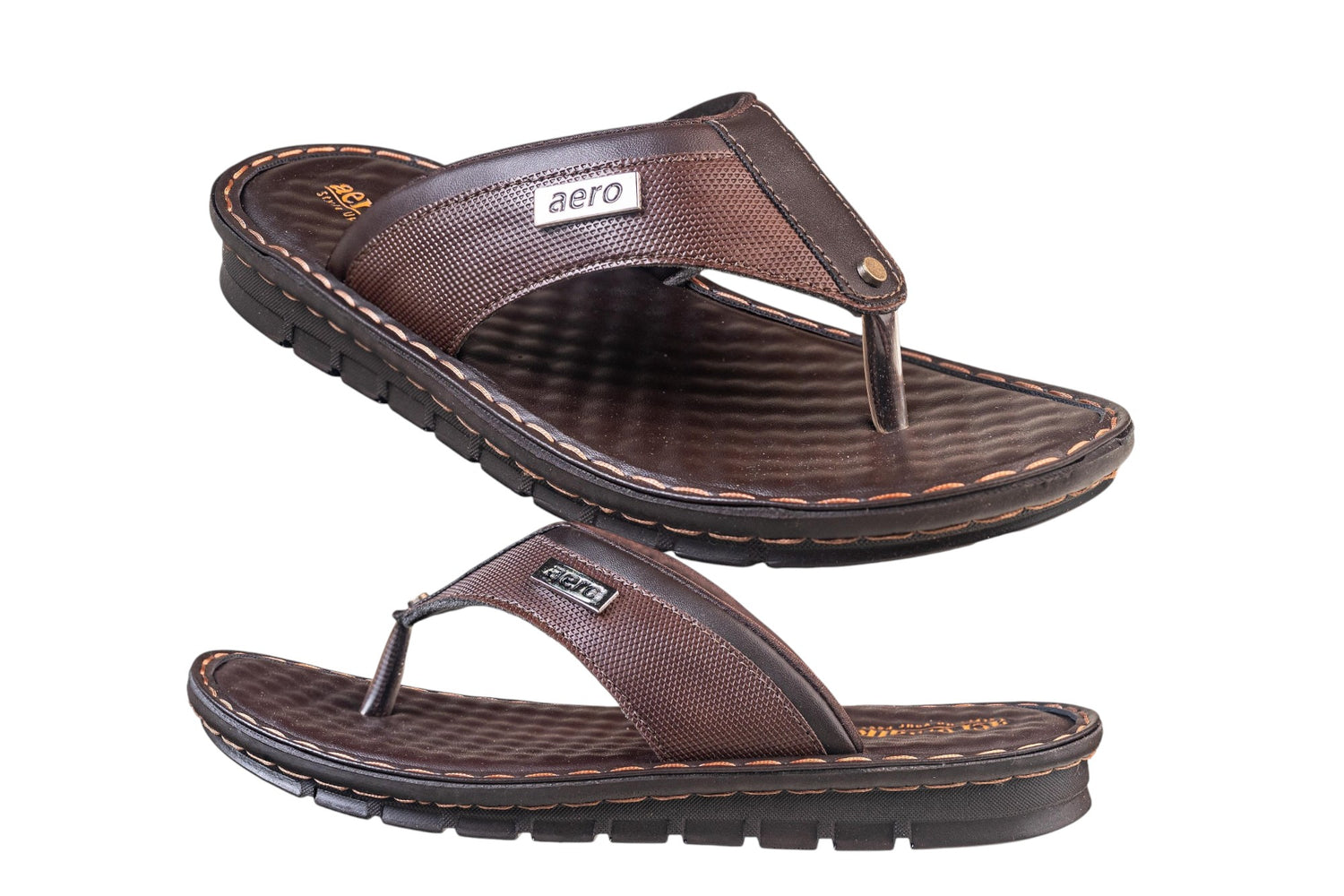 Aerowalk Gents Brown Chappal PU (Gs Pu C Sf 16 A)