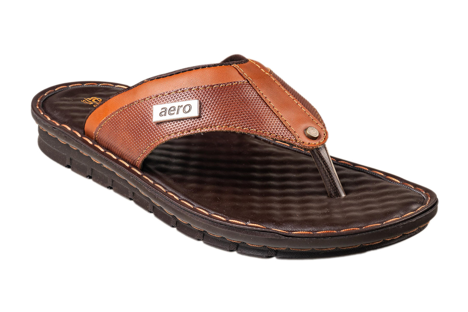 Aerowalk Gents Tan Chappal PU (Gs Pu C Sf 16)