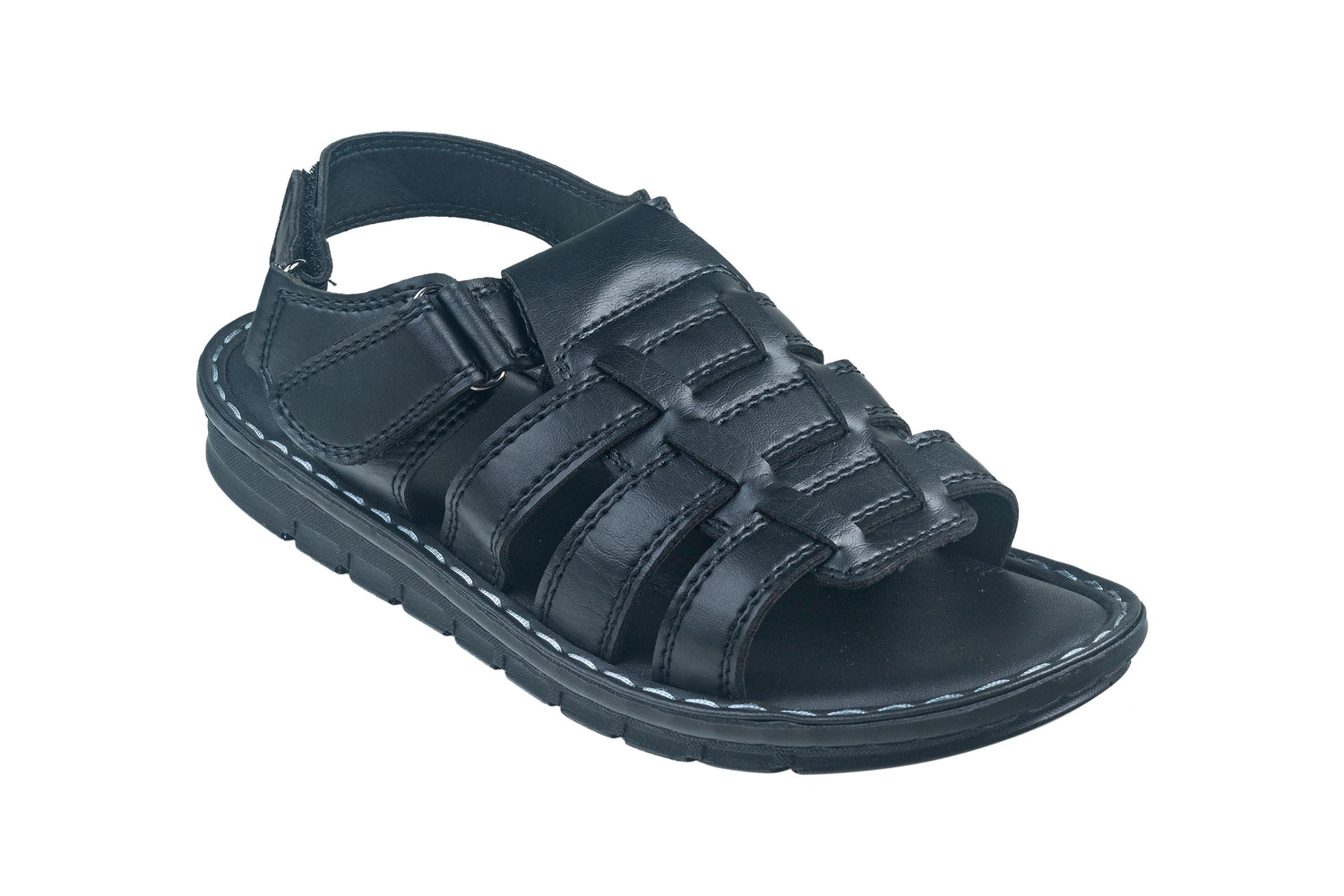Aerowalk Gents Black Sandal PU