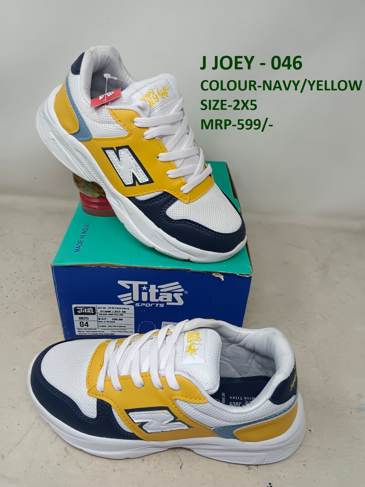 J Joey-046 - Navy/Yellow