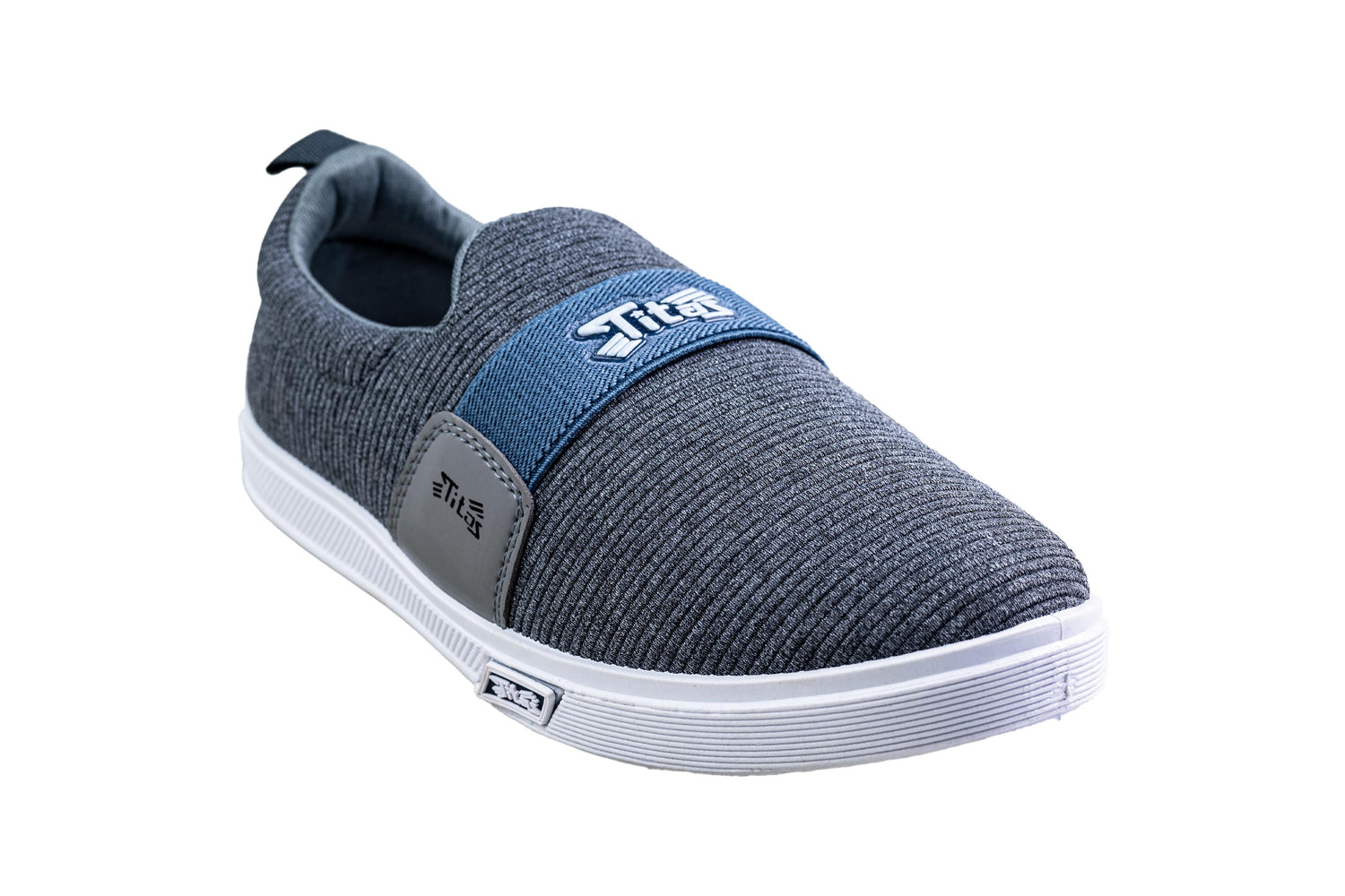 Titas Gents Grey Canvas Shoe