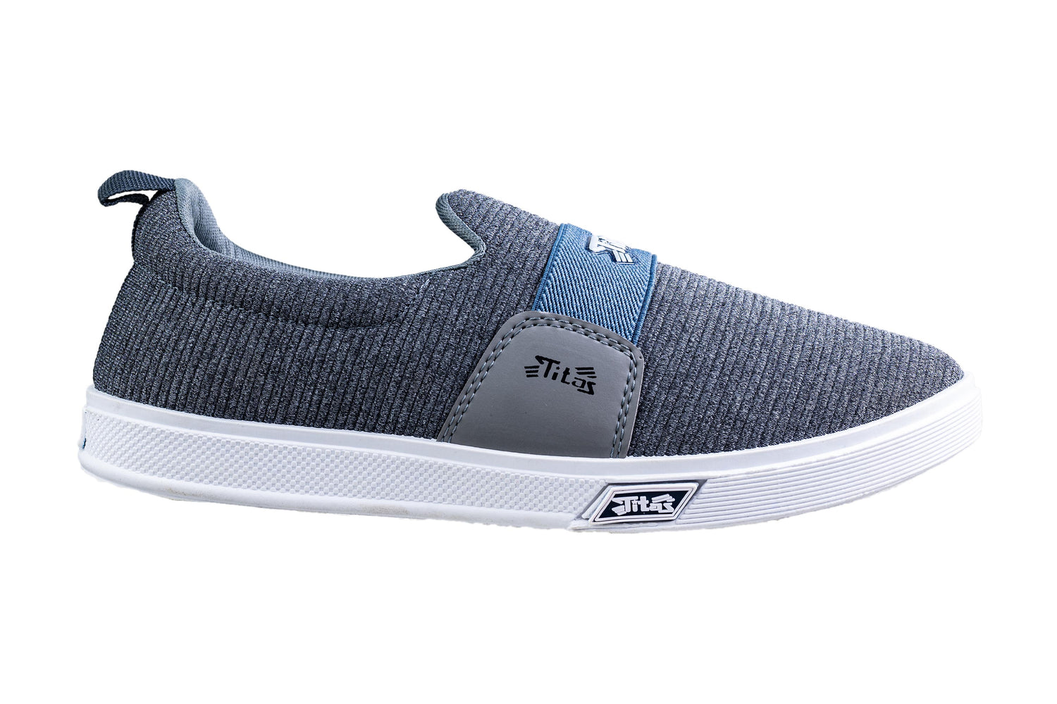Titas Gents Grey Canvas Shoe