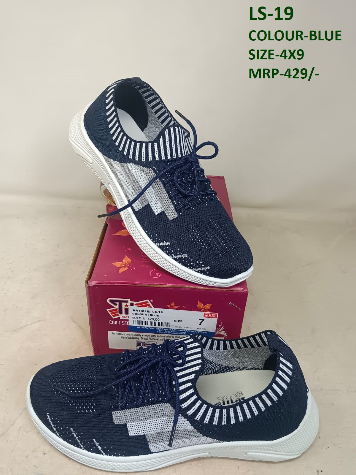 LS-19 - N Blue/White Round