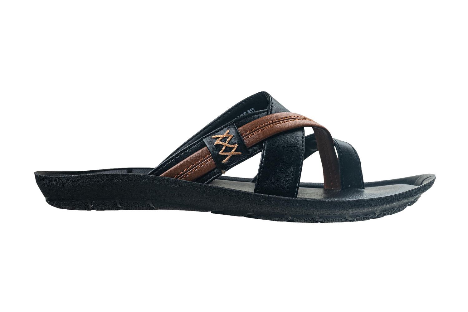 Welcome Gents Black Chappal PU