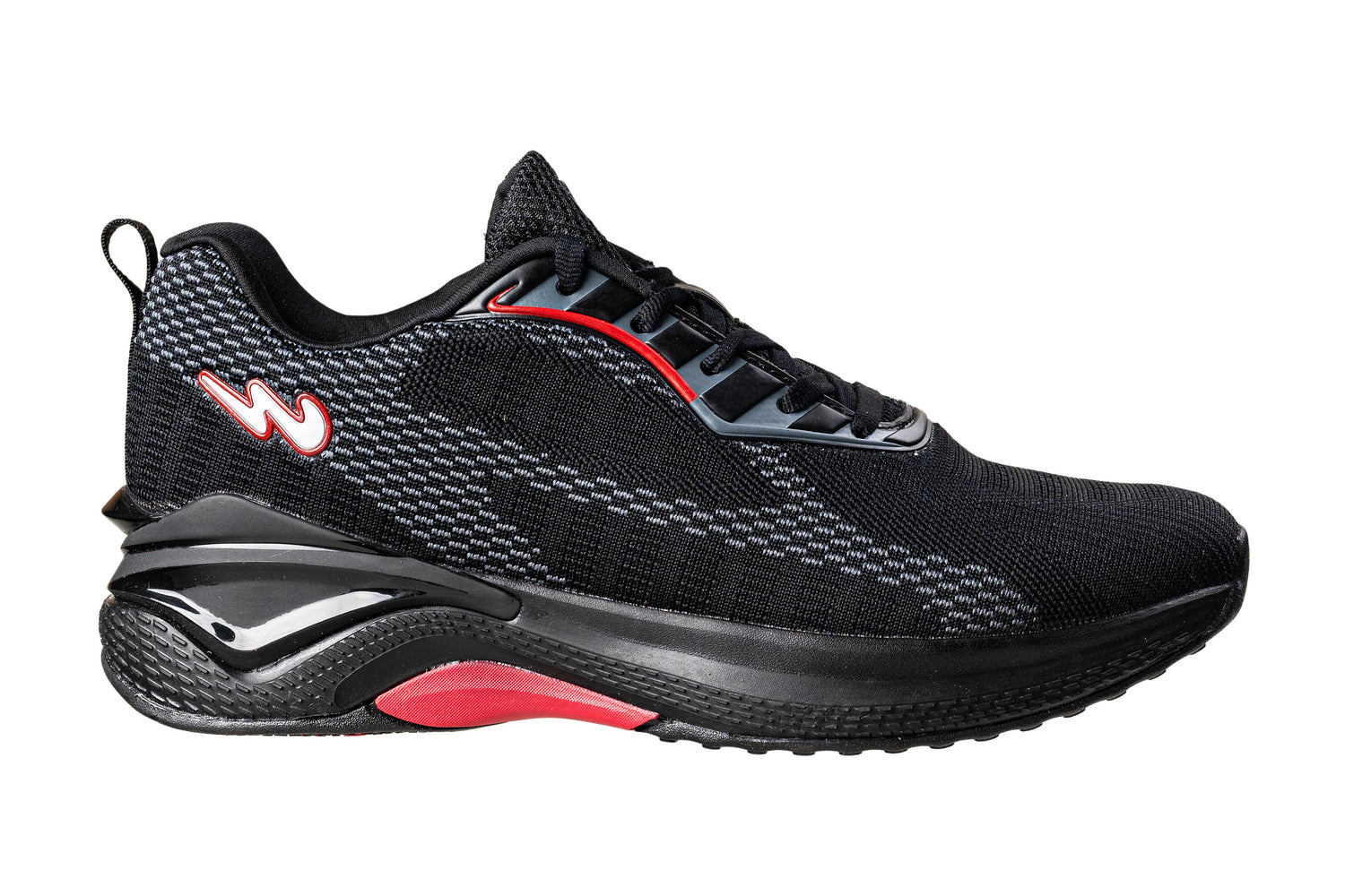 Campus Gents Black / Red Sports Shoe