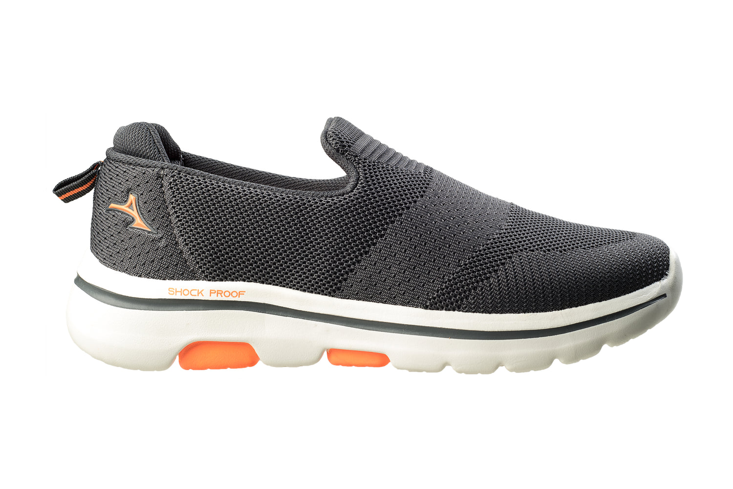 Abros Gents D. Grey / Orange Sports Shoe