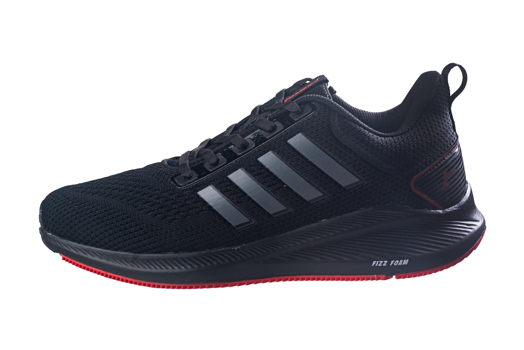 Abros Gents Black Red Sports Shoe