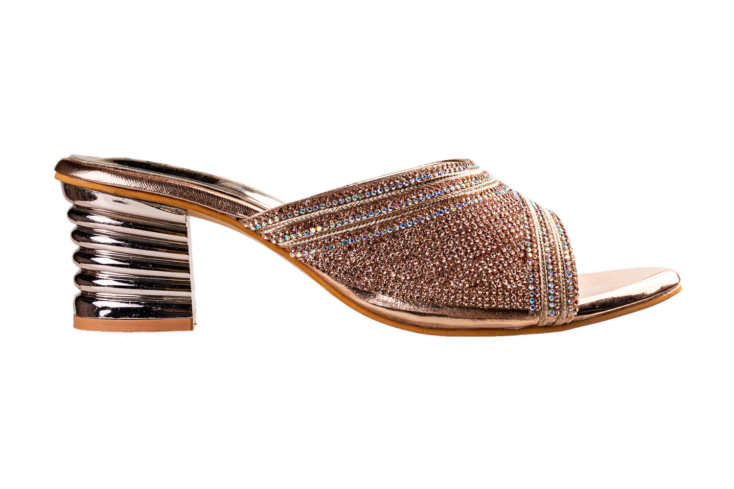 Trendz Ladies Rose Gold Wedding Chappal