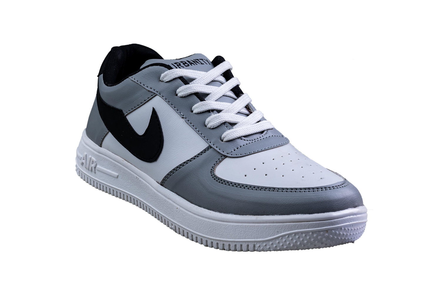 Urbanity Gents White / Grey Canvas Shoe