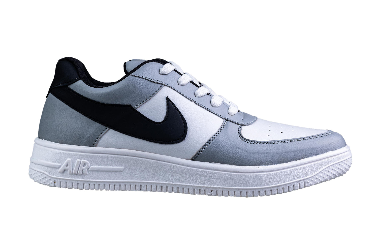 Urbanity Gents White / Grey Canvas Shoe